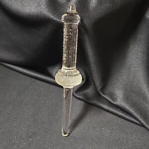 Silver Dining Decor Glass Accent